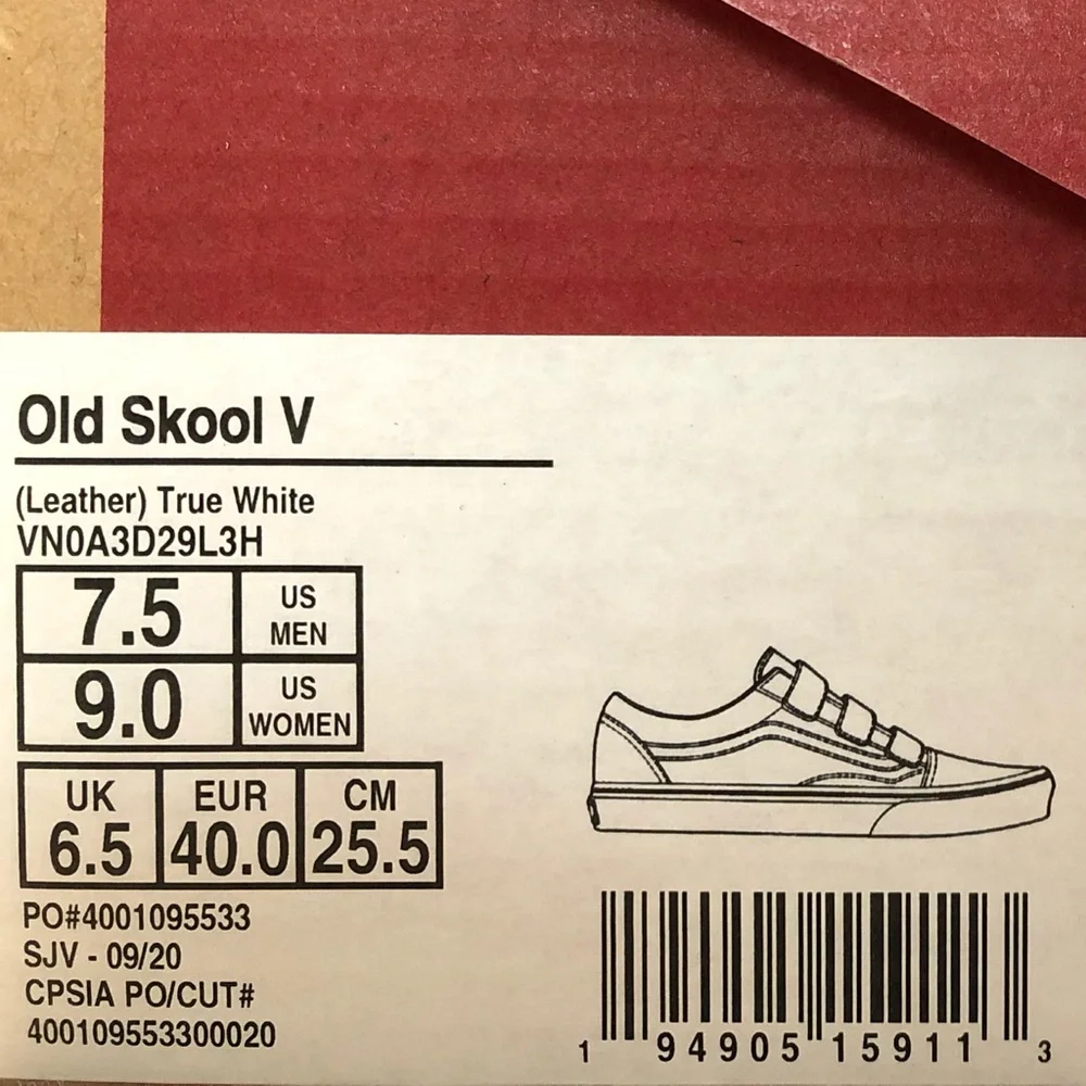 Vans Old Skool V (Leather) “True White” - Picture 6 of 6